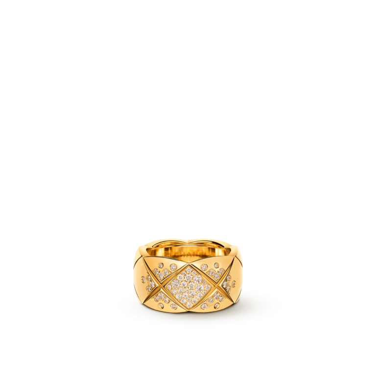 CHANEL - BAGUE COCO CRUSH avec diamants – grand modèle