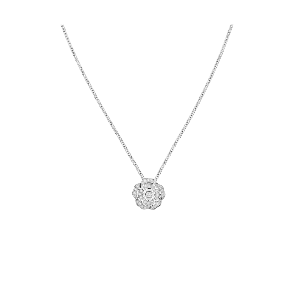 CAMELLIA BUTTON NECKLACE