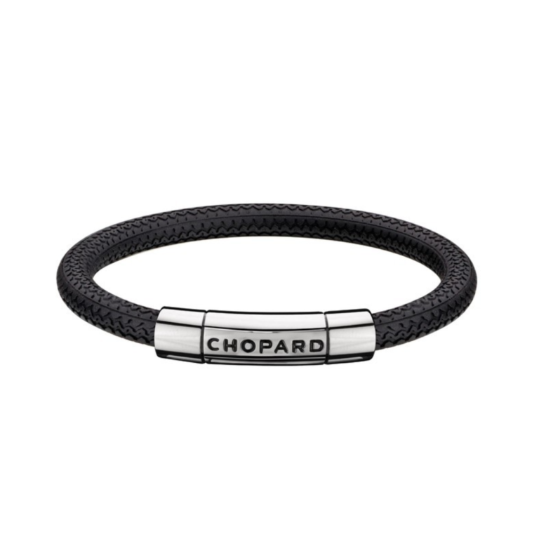 Chopard - Bracelet Mille Miglia Classic Racing en caoutchouc – fermoir inox poli couleur palladium