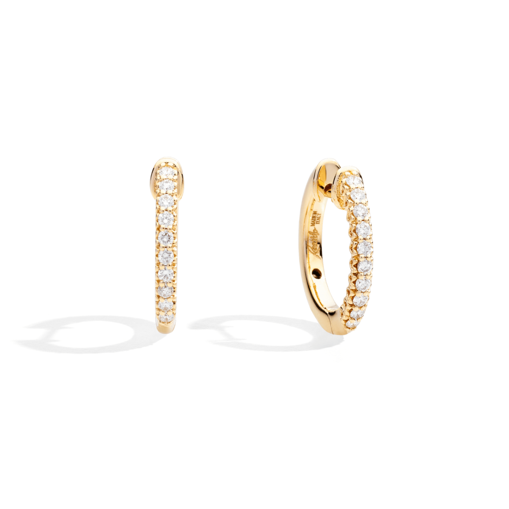 Boucles d’oreilles en or jaune – 0.20ct