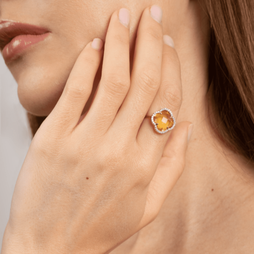 Morganne Bello bague citrine 3031YB133D joaillerie lionel meylan vevey lausanne