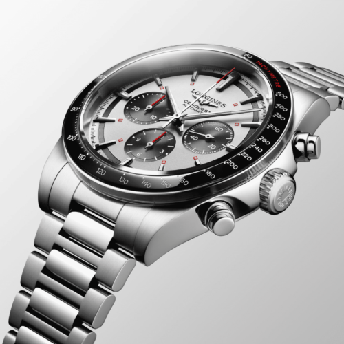 Longines conquest chronographe L3.835.4.72.6 horlogerie lionel meylan vevey lausanne