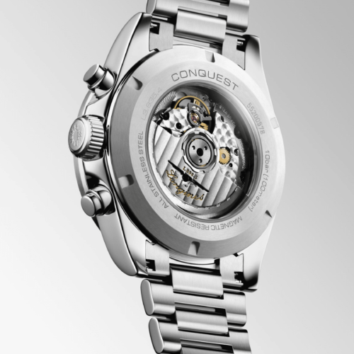 Longines conquest chronographe L3.835.4.72.6 horlogerie lionel meylan vevey lausanne