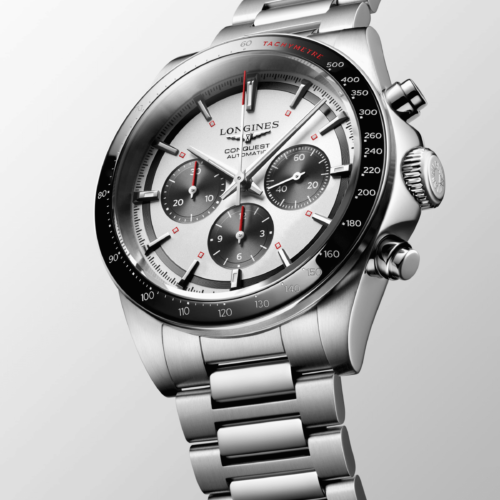 Longines conquest chronographe L3.835.4.72.6 horlogerie lionel meylan vevey lausanne