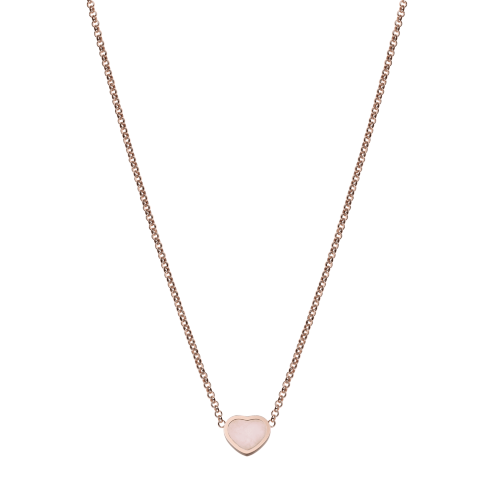 My Happy Hearts – Collier en or rose avec opale rose
