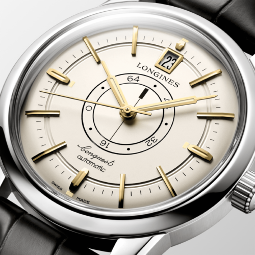 Longines heritage conquest central power reserve L1.648.4.78.2 hologerie lionel meylan vevey lausanne montreux