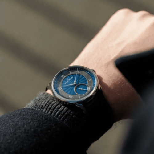 Louis Erard Excellence Petite Seconde Guilloché Anthracite Blue 34248AA21.BVA150 horlogerie lionel meylan vevey lausanne montreux