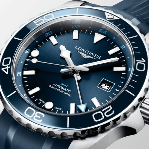 Longines HYDROCONQUEST GMTL3.890.4.96.9 horlogerie lionel meylan vevey lausanne montreux