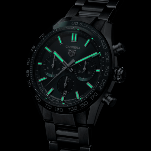 TAG HEUER CARRERA CHRONOGRAPH Automatique, 44 mm, Acier et céramique CBN2A1N.BA0643 horlogerie lionel meylan vevey lausanne montreux