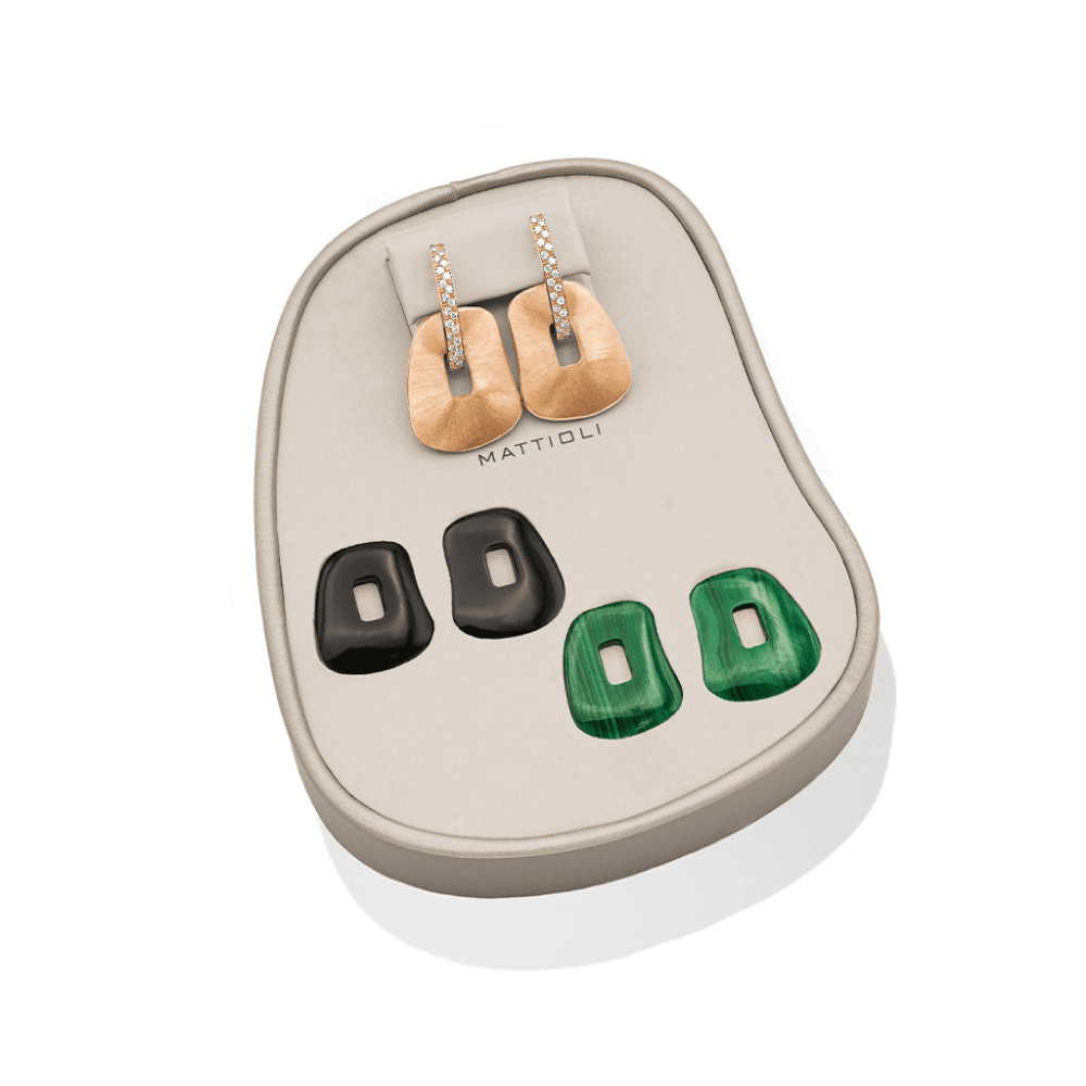 Rose gold earrings – Puzzle kit