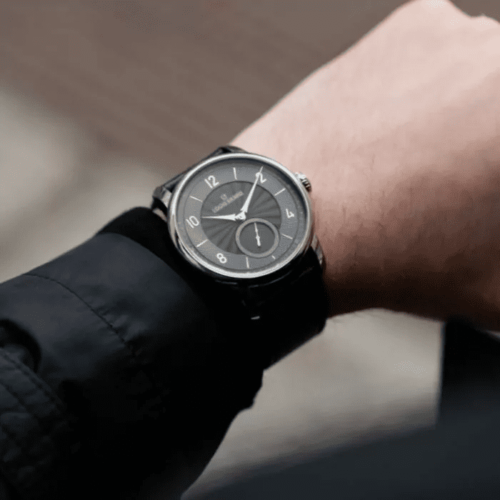 Louis Erard Petite Seconde Guilloché Anthracite Black 34237AA42.BVA170 Excellence horlogerie lionel meylan vevey lausanne montreux