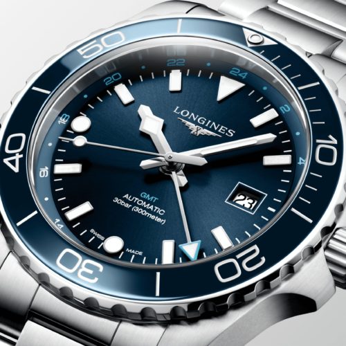 Longines HYDROCONQUEST GMTL3.890.4.96.6 Horlogerie lionel meylan vevey lausanne montreux