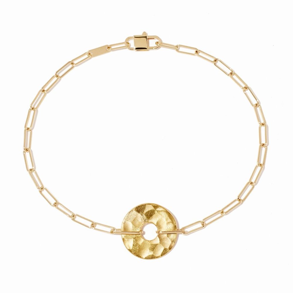 Pi 14mm bracelet in yellow gold
