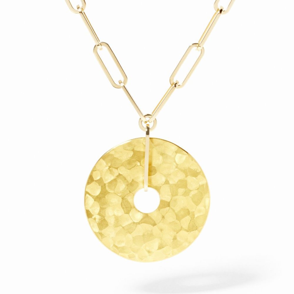 Pi 14mm necklace in yellow gold