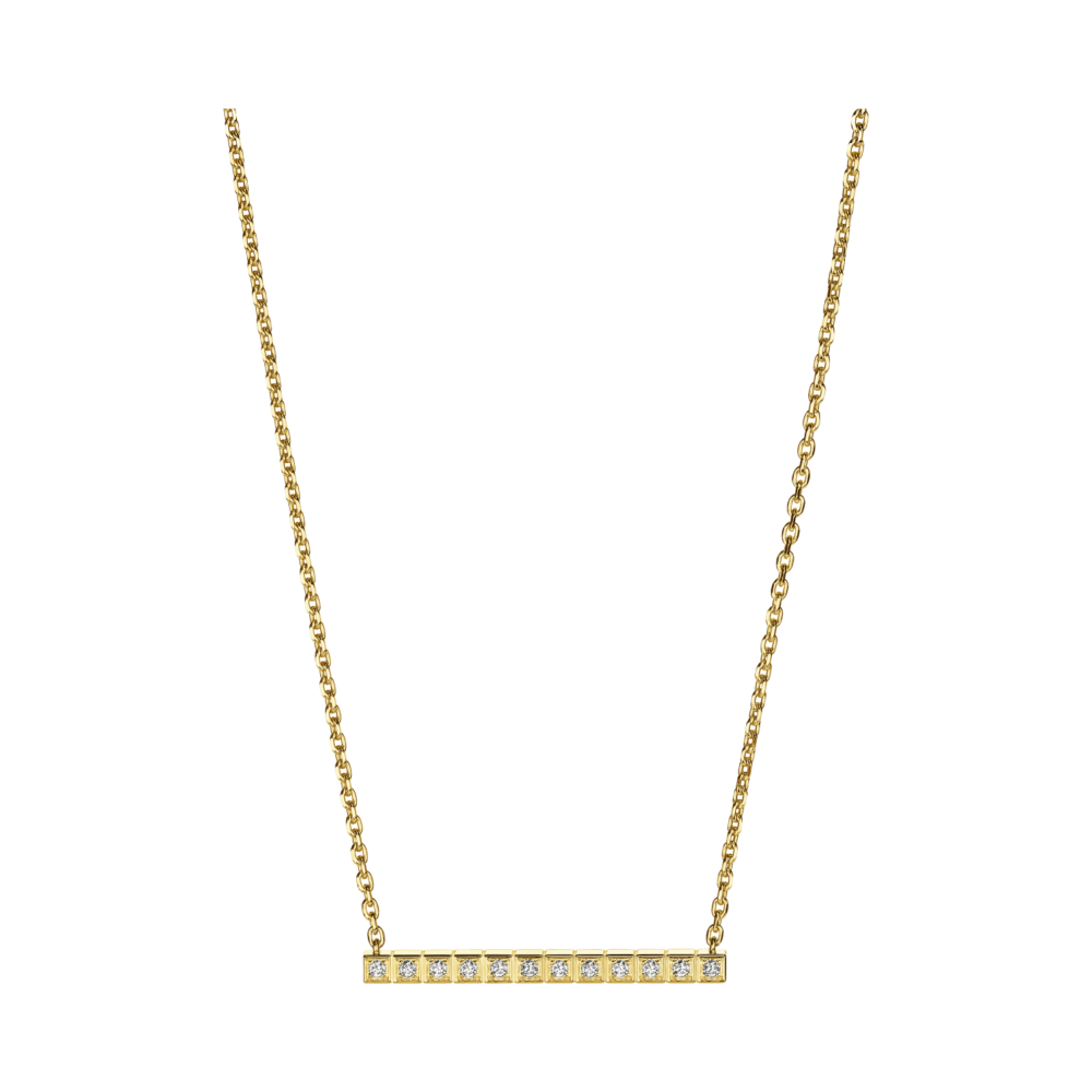Ice Cube necklace – in yellow gold and diamonds