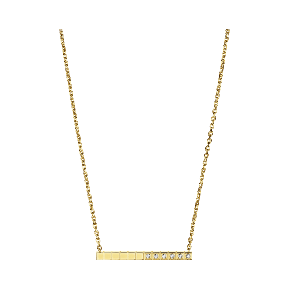 Collier Ice Cube – en or jaune et diamants