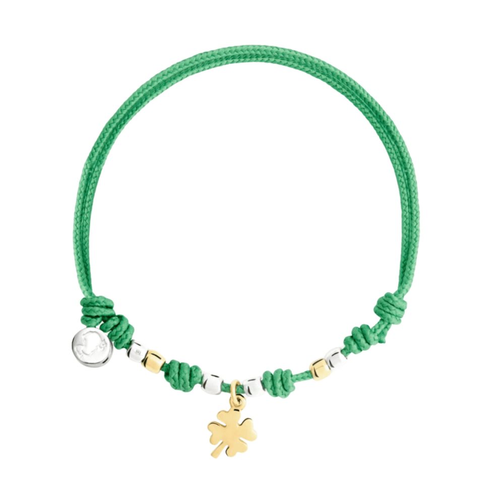 Four Leaf Clover Cord Bracelet