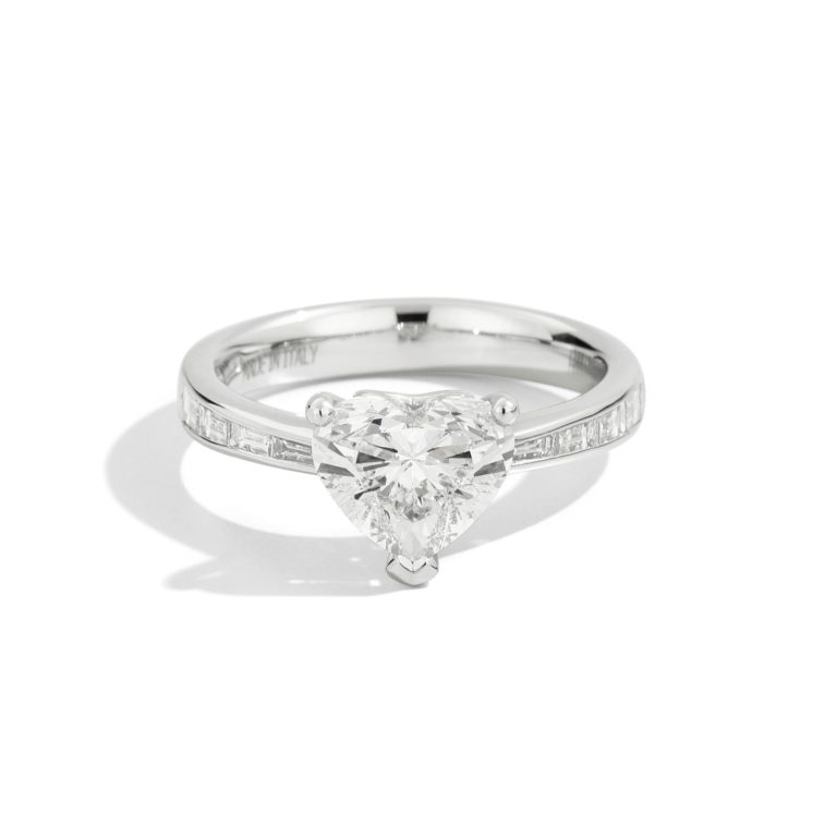 Recarlo - Anniversary Love solitaire in white gold and diamonds – size 53