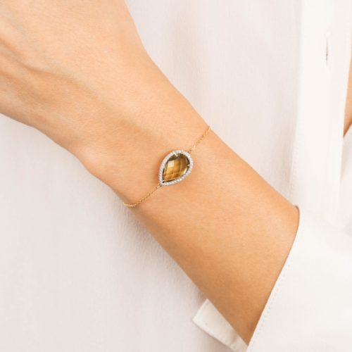 Morganne bello BRACELET ALMA QUARTZ OLIVE ET DIAMANTS OR JAUNE 8032YP152D joaillerie lionel meylan vevey lausanne montreux