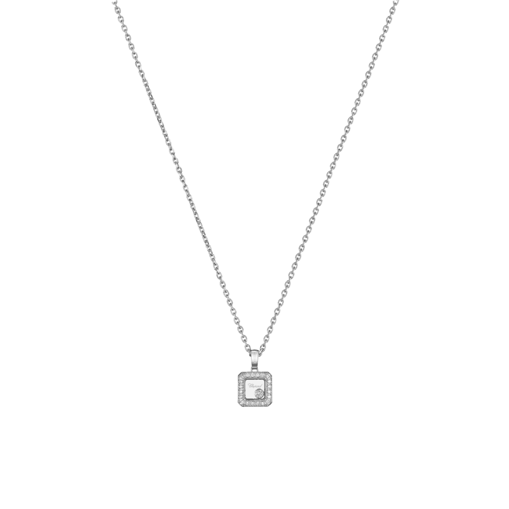 Happy Diamonds Icons – pendentif en or blanc et diamants
