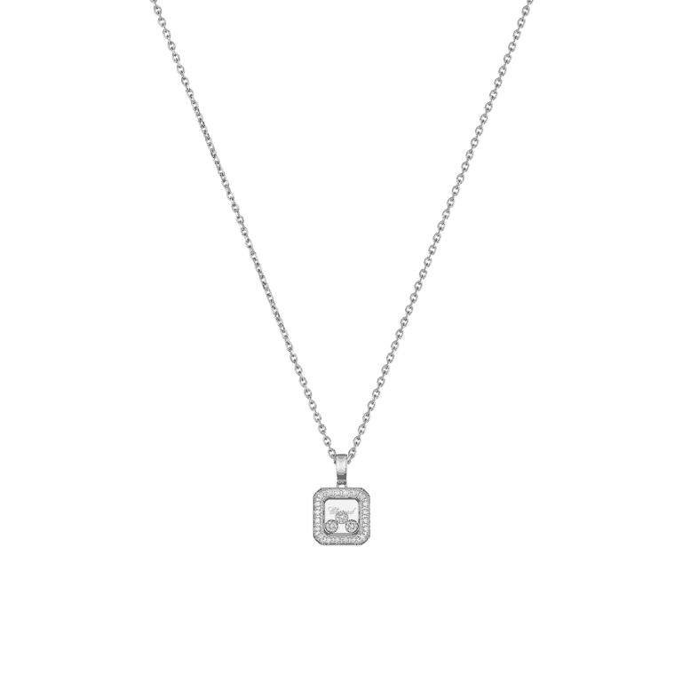 Chopard - Happy Diamonds Icons pendentif en or blanc et diamants