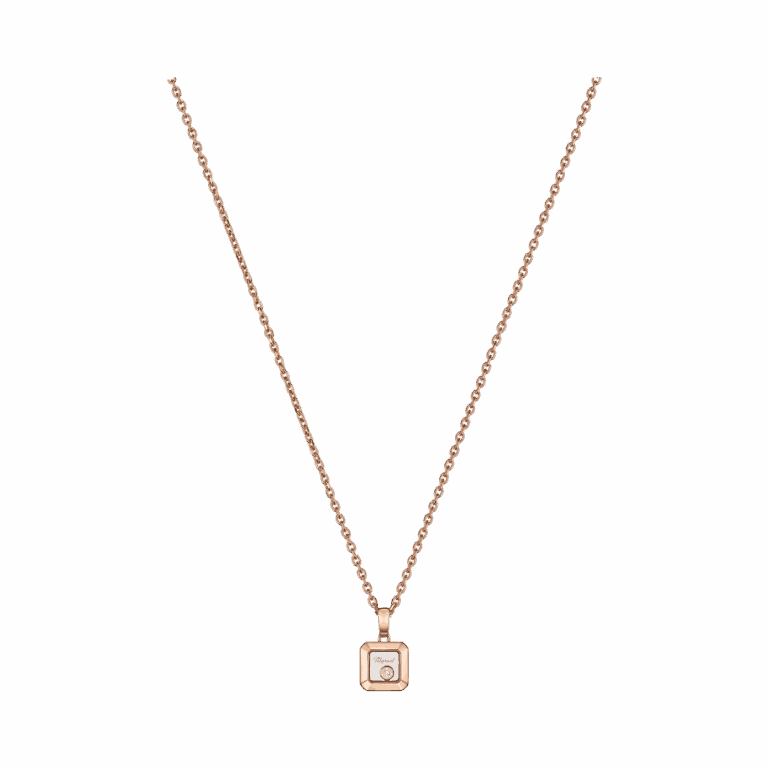 Chopard - Happy Diamonds Icons – Pink gold and diamond necklace