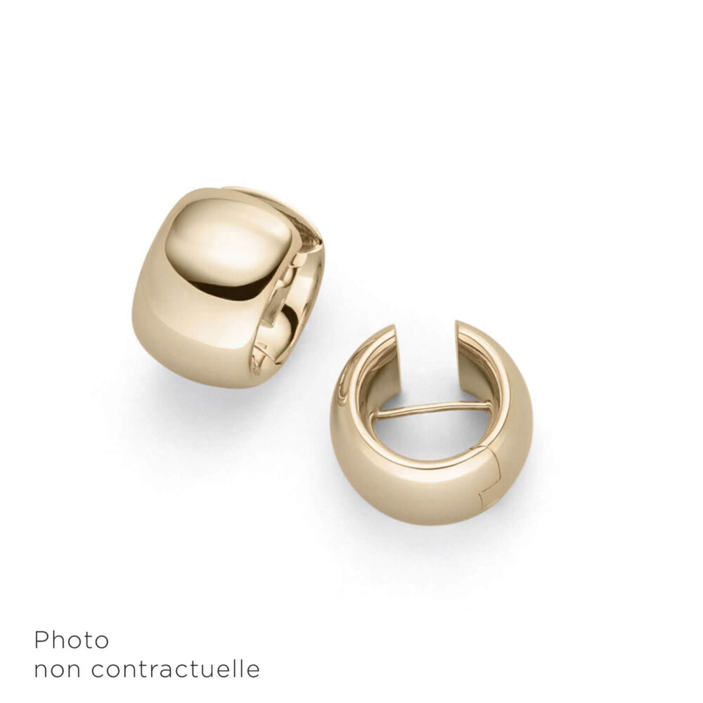 Ellipse 19, créoles en or rose