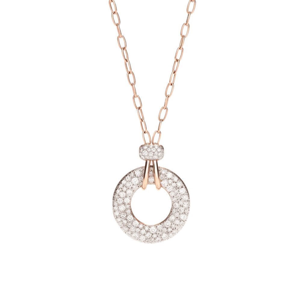 Collier Iconica avec pendentif en or rose et diamants