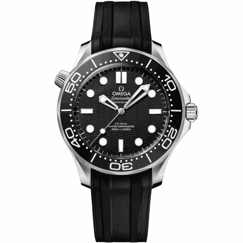 Seamaster Diver 300M 42 mm, Acier sur Bracelet caoutchouc