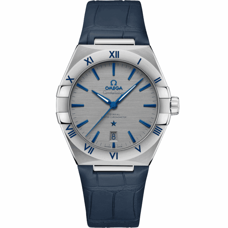 OMEGA - Constellation 39 mm, steel on leather strap