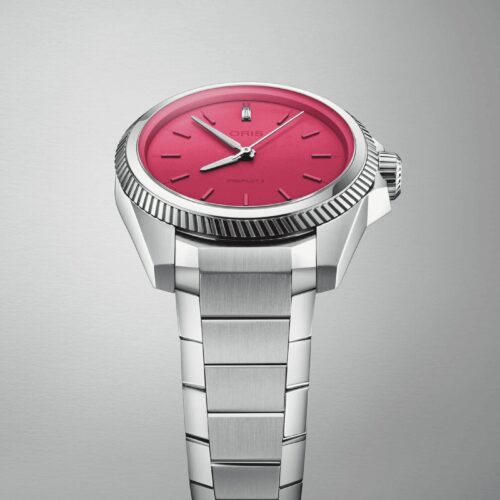oris Edition ProPilot X Miss Piggy 01 531 7796 4158-07 8 17 05LC horlogerie lionel meylan vevey lausanne