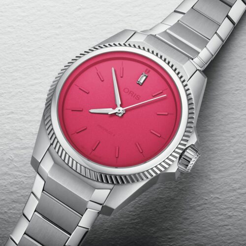 oris Edition ProPilot X Miss Piggy 01 531 7796 4158-07 8 17 05LC horlogerie lionel meylan vevey lausanne