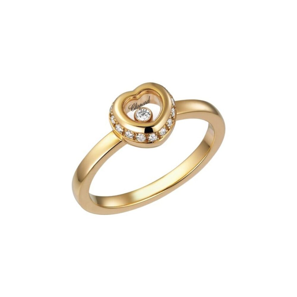 Happy Diamonds – bague en or jaune et diamants