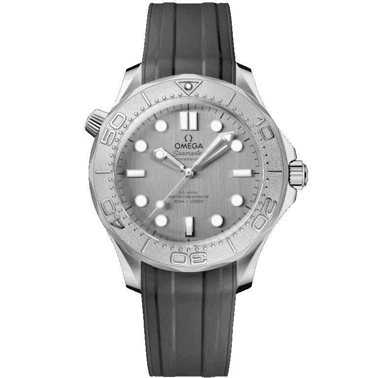 OMEGA - Seamaster Diver 300M 42 mm, steel on rubber strap